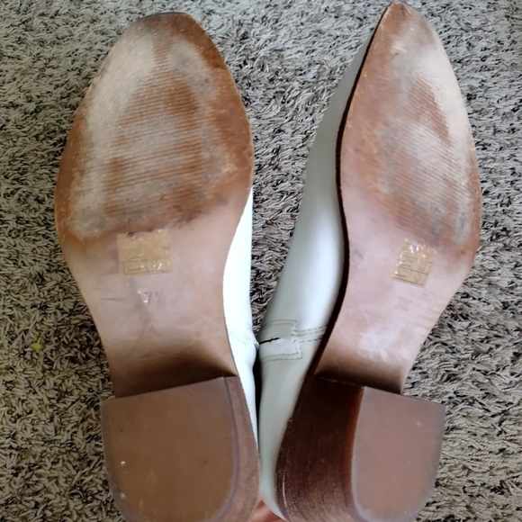 Madewell Charley Leather Ankle Boot Vintage Canvas Ivory white K5308 sz 7,5 - Picture 7 of 7